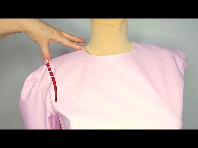 How to Reduce Wide Shoulder Quickly/Amazing Sewing Tricks/Method 1