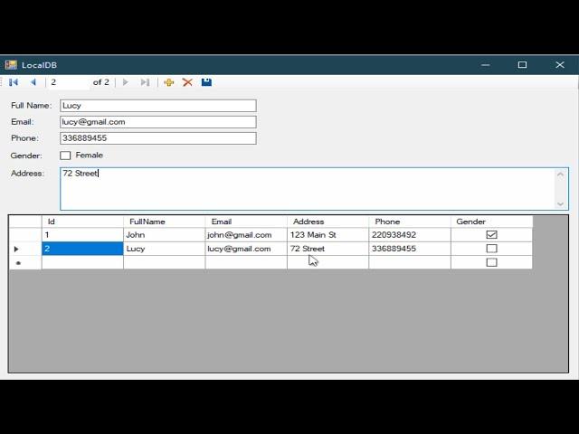 C# Tutorial - How to Connect and Use Local Database in Visual Studio 2019 | FoxLearn