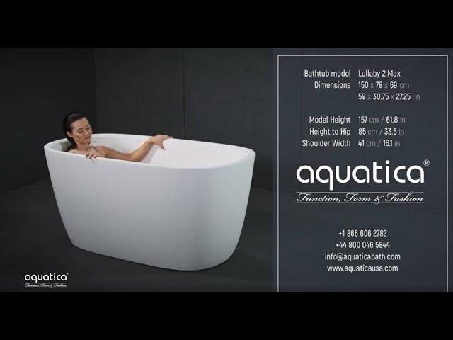 Aquatica Lullaby 2 Max Freestanding Bathtub Demo Video for Short People