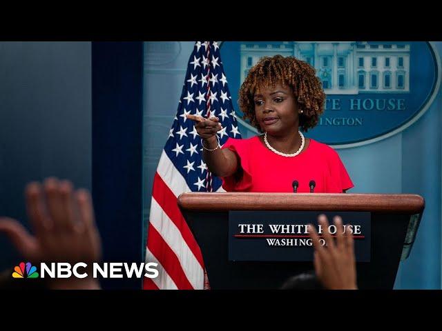 WATCH: White House holds press briefing | NBC News