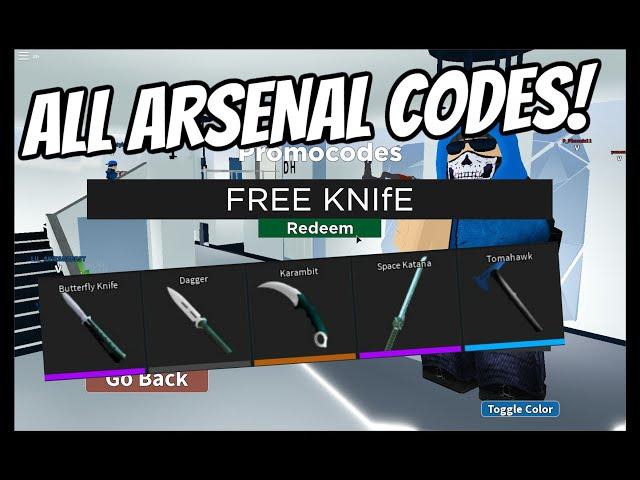 *MAY* ALL NEW ARSENAL CODES! 2020 [Roblox]