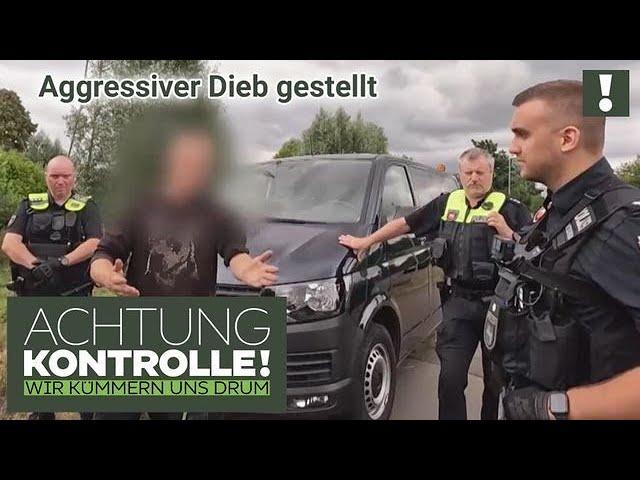 Mit GARTENSCHERE und PFEFFERSPRAY bedroht? Ein Dieb auf der Flucht? | Achtung Kontrolle