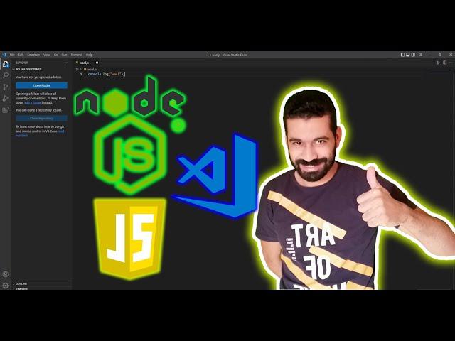 كيفية تثبيت Node JS وتثبيت NPM مع برنامج visual studio code علي ويندوز 10 وويندوز 11