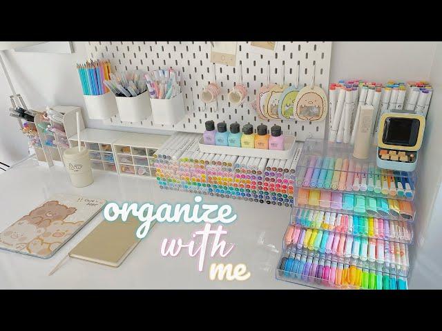 desk makeover 🪴 | minimalist setup, aesthetic desk organization, ikea haul 