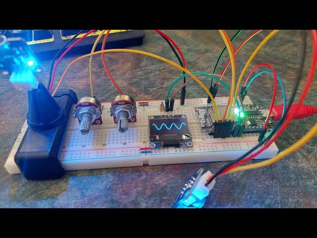 Controlling sound waves with potentiometer