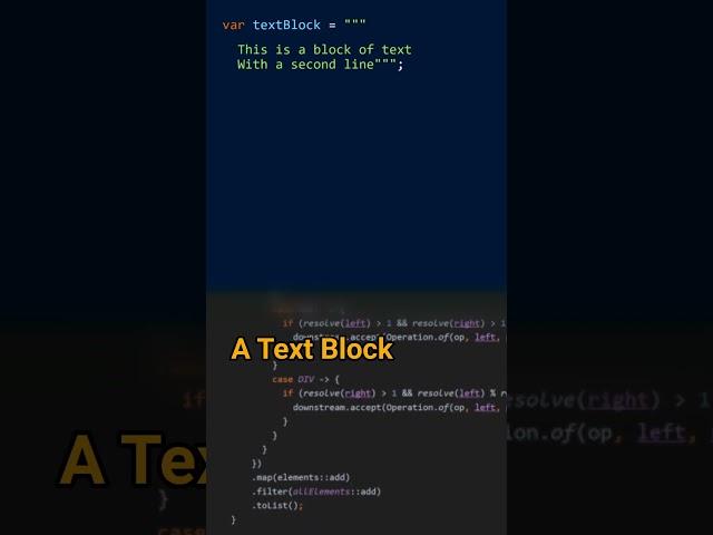 What is a text block? - Cracking the Java Coding Interview
