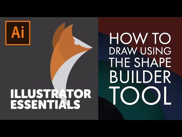 How to draw using the Shape Builder tool - Adobe Illustrator CC 2018 [5-6/39]