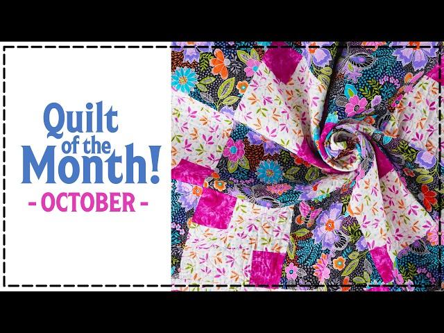 October Quilt of the Month - BEAUTIFUL Garden Path