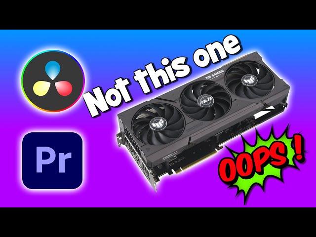 Best GPUs for Video Editing in Davinci Resolve & Adobe Premiere Pro