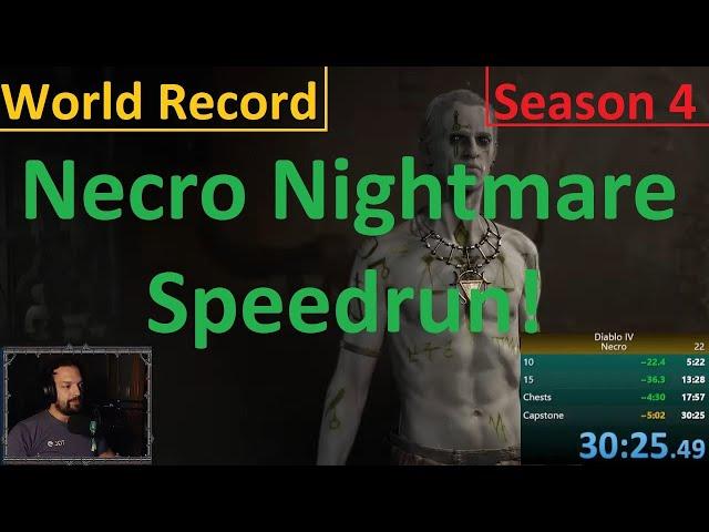 Necro WR Speedrun! 30:24 - Diablo 4