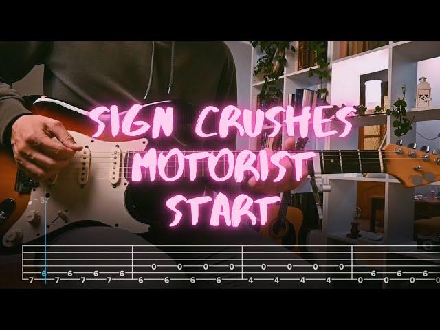 Start sign crushes motorist Сover / Guitar Tab / Lesson / Tutorial