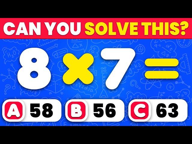 Can You Pass This Maths Quiz...? ️ | Easy, Medium, Hard, Impossible