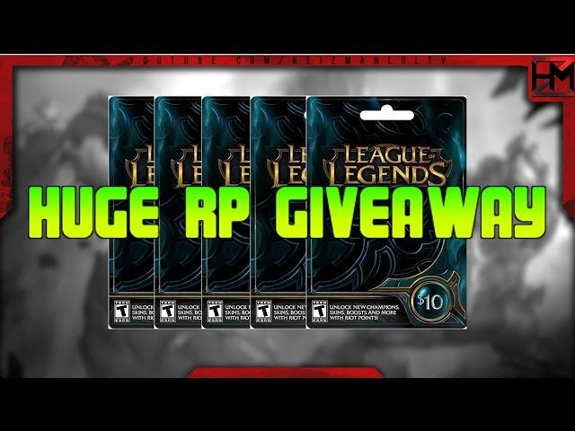 HUGE RP GIVEAWAY | Road to 100k subscribers | League of Legends