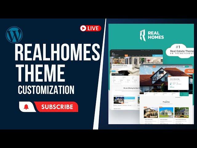 RealHomes Estate Sale and Rental WordPress Theme customize 2022