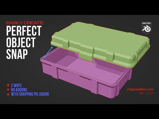 Blender Perfect Object Snapping