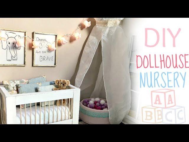 Doll craft: DIY NURSERY (baby crib/ ball pit/ decor)