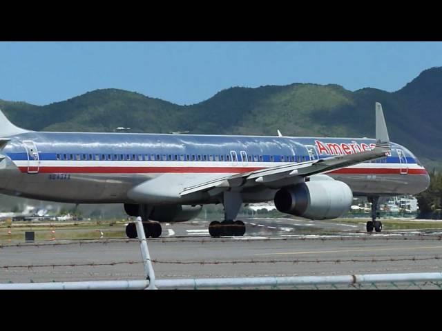 American Airlines take off @ Sint Maarten | RWY 28