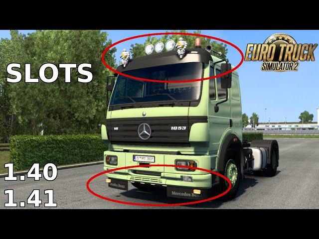 (ETS2 1.40-1.41) SLOTS for the Mercedes SK | Euro Truck Simulator 2 Mods