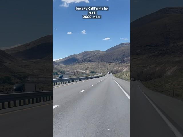 Iowa to California be road , 2000 miles , #bycar #nature #travel #iphone #roadtrip #senicview