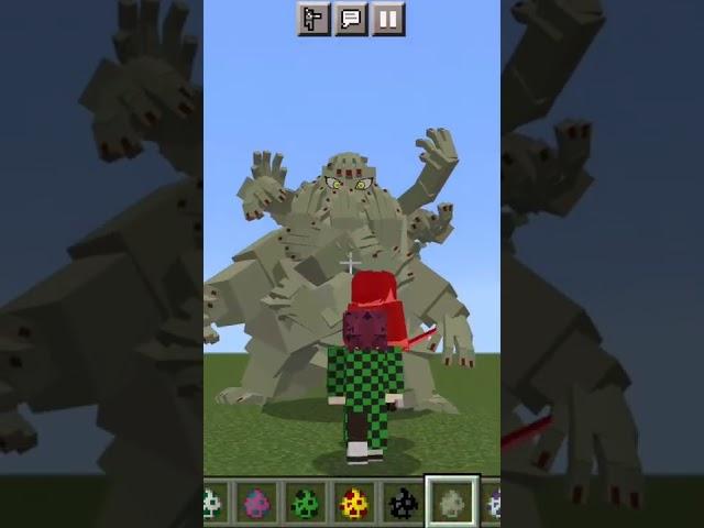 Demon Slayer MCPE  #minecraft #mcpe #mod #addon #minecraftpe #shorts #minecraftdemonslayer #anime