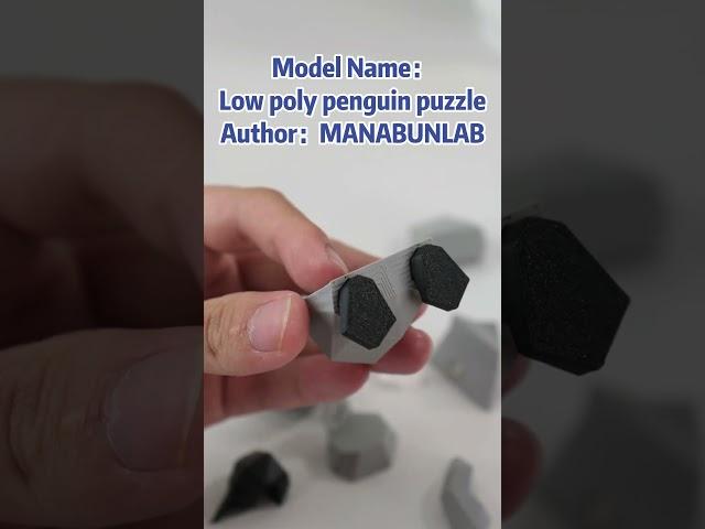 Low Poly Penguin Chick Puzzle  #qidi #q1pro #3dprinting #3dprinted #diy