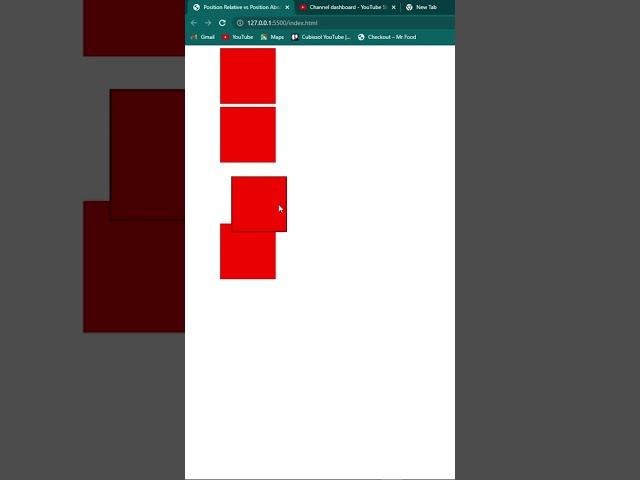 Css Position Relative Vs Position Absolute