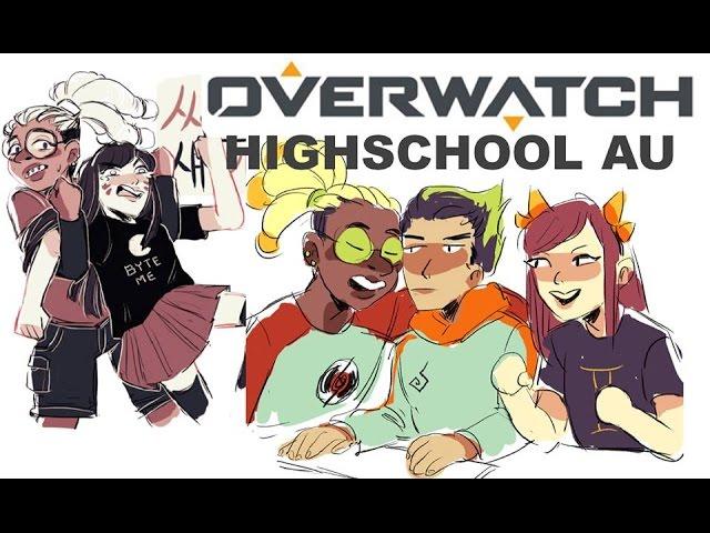 Overwatch Highschool AU (Comic Dub Compilation)