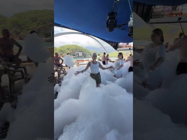 Foam Party Antalya Boat Tour 3 #summer #travel #beach #dj #summervibes #gopro #enjoylife #dance