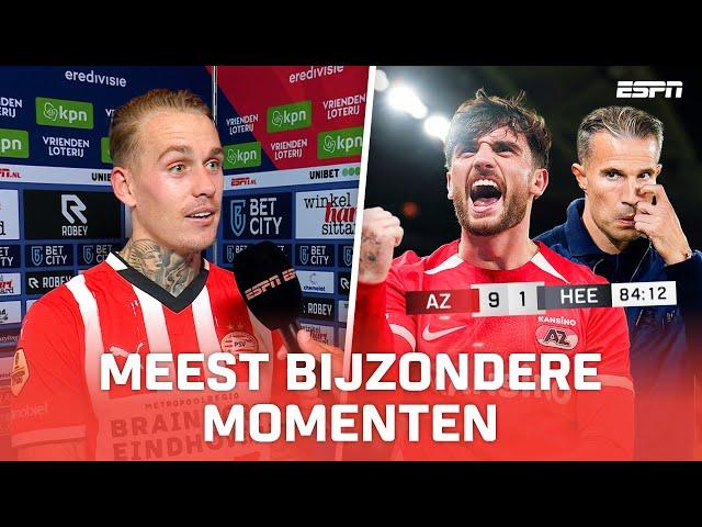 De 10 MEEST BIJZONDERE MOMENTEN in de Eredivisie van afgelopen maand 