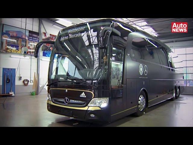 Neuer Mercedes-Bus für die deutsche Fußball-Nationalmannschaft