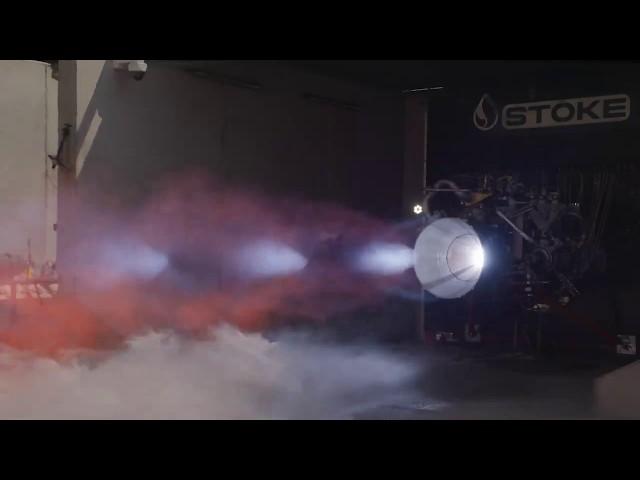 Stoke Space, LNG/LOX rocket engine developed for the reusable Nova rocket- suction test (7/8/2024)