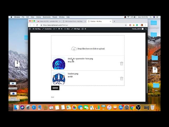 Contact Form 7 drag and drop files upload -   Multiple files upload [cf7  - cfdb7]
