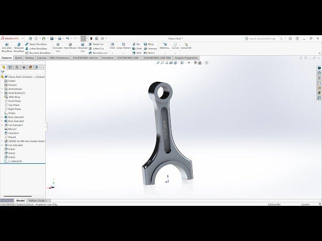 V12 Engine Easy Tutorial SolidWorks Ep 2/40 (Eng/Tur/Rus/Kaz subs)