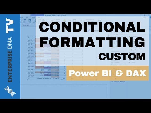 Custom Conditional Formatting For Power BI Tables