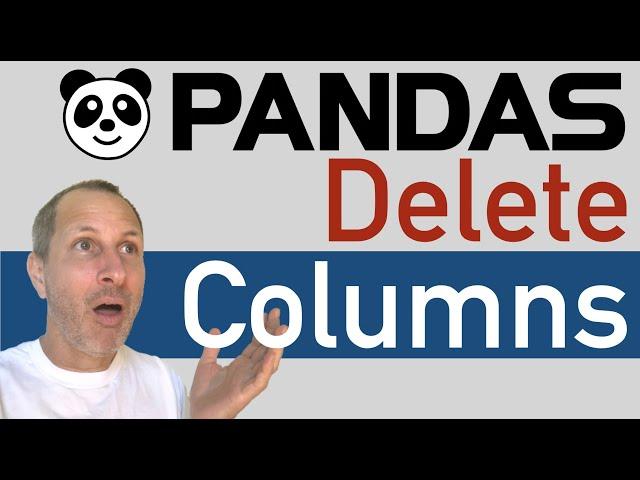 Python Pandas - How to DELETE COLUMNS from DataFrame