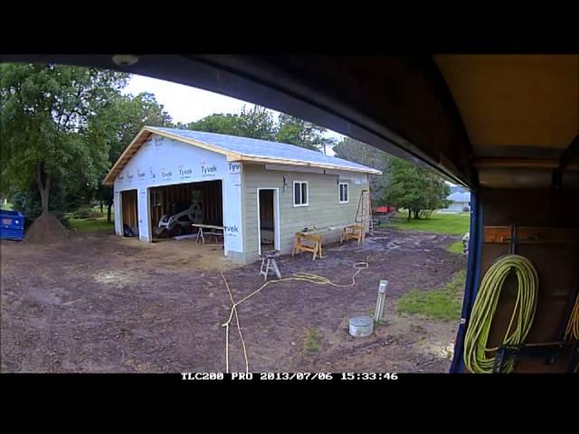 Building a Garage 36' x 30' x 9' Full Time Lapse