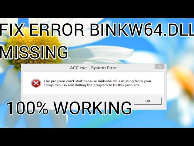 FIX BINKW64.DLL MISSING IN ASSASSIN CREED ROUGE !!! WITH PROOF !!!