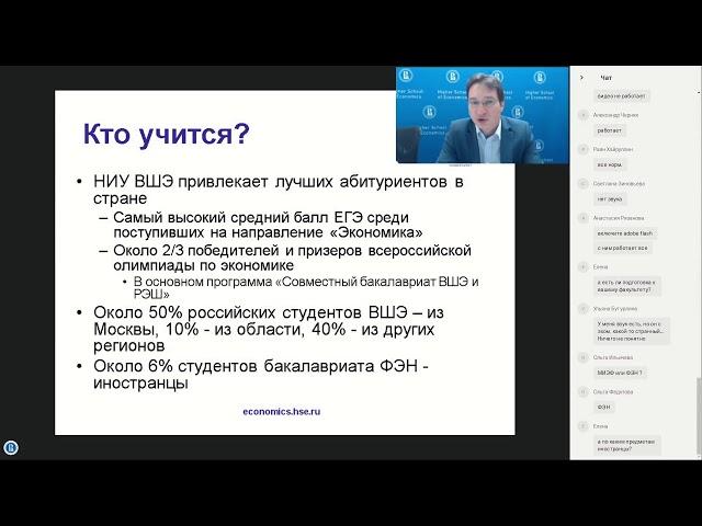 Программы бакалавриата Факультета экономических наук