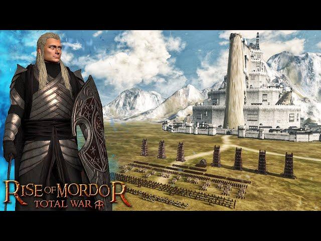 Штурм МИНАС ТИРИТА!  Эльфы Имладрис VS Урук-Хаи Изенгарда - Rise Of Mordor