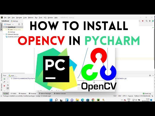 How To Install OpenCV in PyCharm