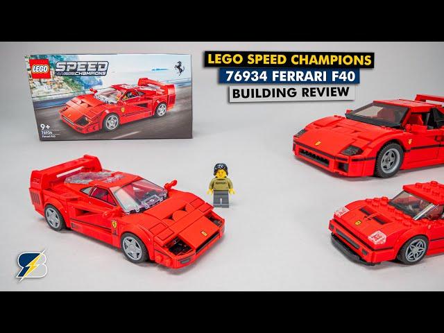 LEGO Speed Champions 76934 Ferrari F40 detailed building review & comparison