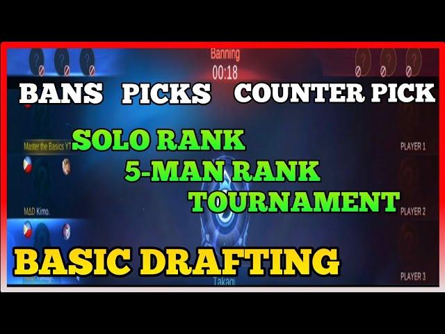 How to Properly Draft in Solo, 5 Man and Tournaments | MLBB