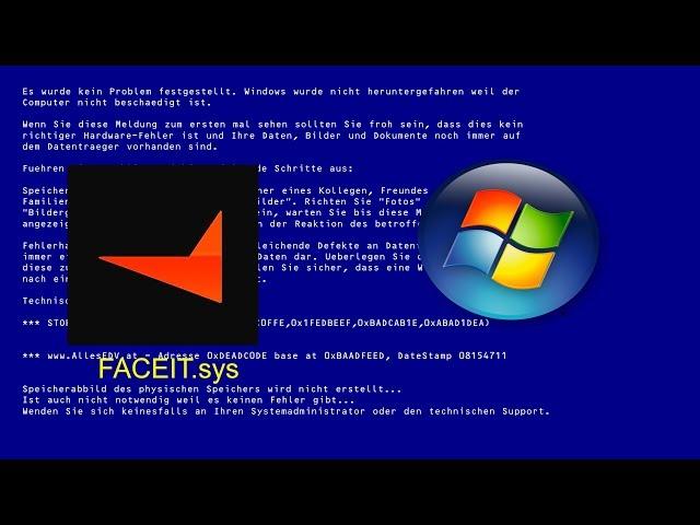 Синий экран при ошибке FACEIT.sys. ЧТО ДЕЛАТЬ???