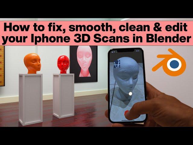 Blender 3d scan editing, Smooth, fill holes & sculpt Tutorial