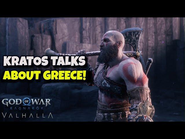 Everytime Kratos Talks About Greece! God of War Ragnarok Valhalla!