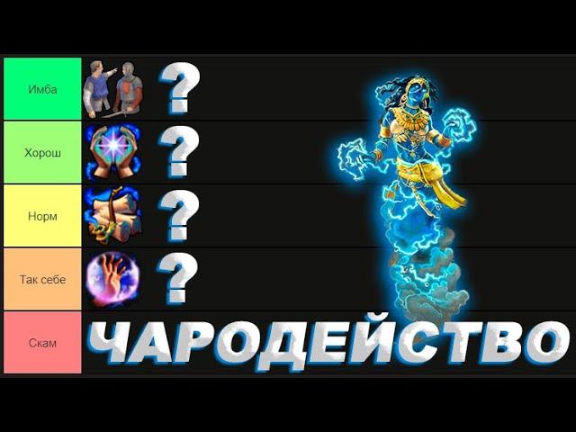 Тир лист Умений Чародейства Герои 5