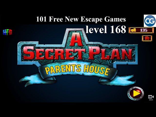 101 Free New Escape Games level 168 - A Secret Plan THE PARENT'S HOUSE - Complete Game