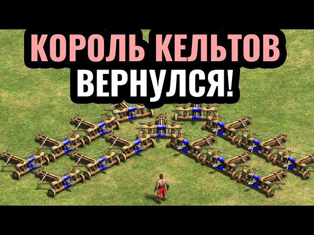 4000 матчей за ОДНУ цивилизацию: ЛУЧШИЙ в мире игрока за КЕЛЬТОВ вернулся в Age of Empires 2