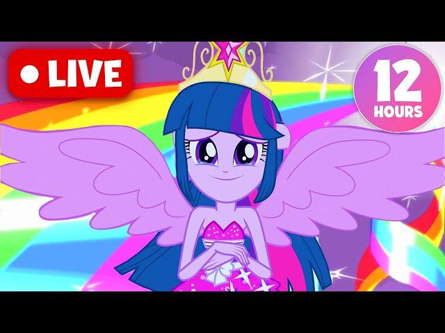  Equestria Girls Live: MOVIE NIGHT MARATHON | Full Movies Children's Cartoon