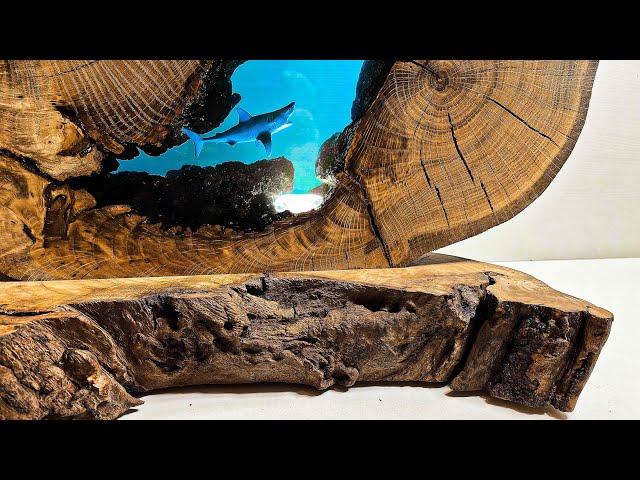 WOODWORKING project How to make an epoxy lamp